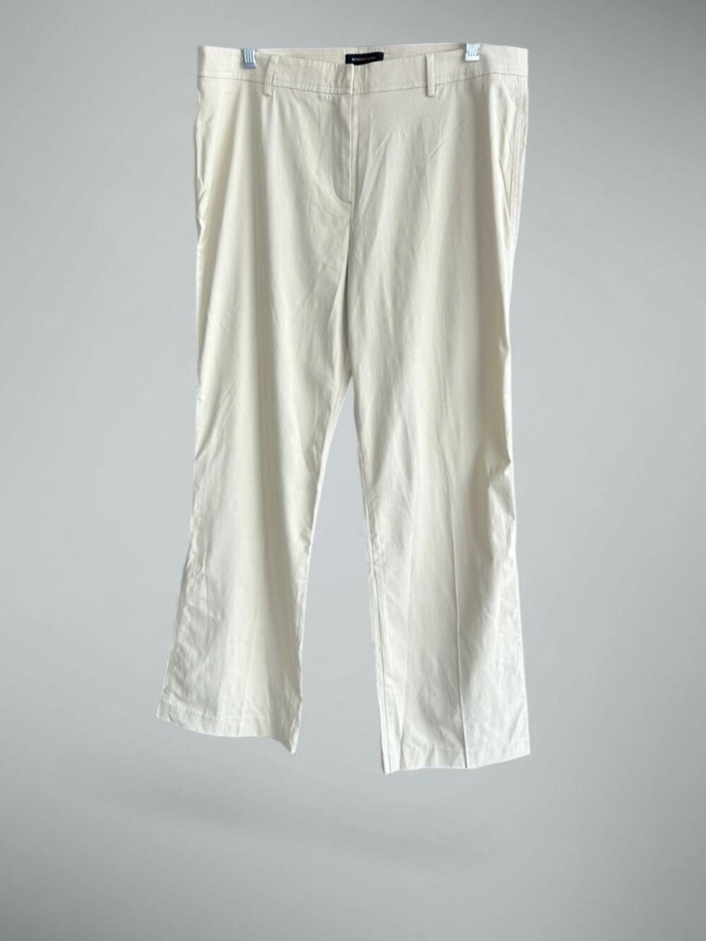 BCBGMaxAzria Vintage Khaki Beige Wide Leg Pants Size 10 NWOT